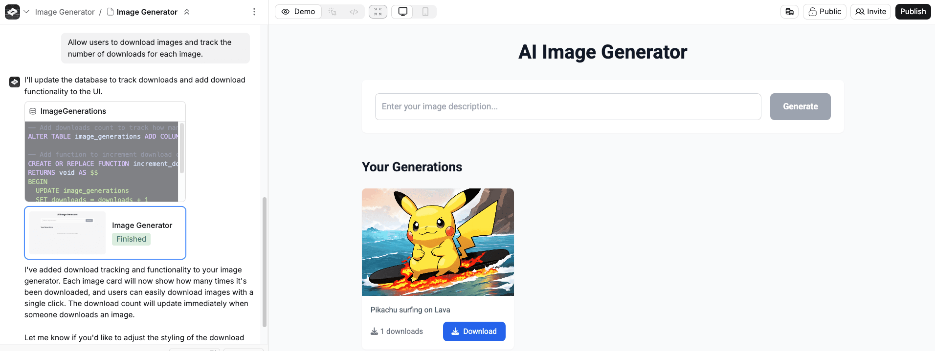 Final App with Download Feature
