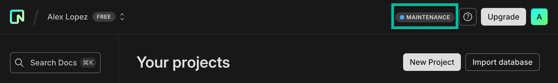 Maintenance indicator